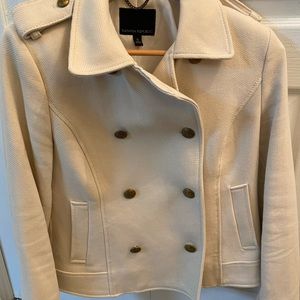Banana republic crieme double breasted coat